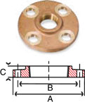 Bronze Threaded Flanges Bronze Threaded Flanges